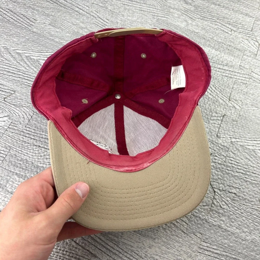 Vintage 90s Looney Tunes Taz Hat Cap Snap Back Adjustable Red Is It Friday Adult